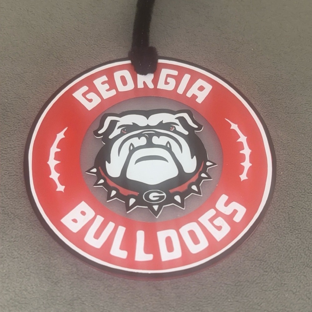 Georgia Bulldogs Rearview Mirror Charm Decor
